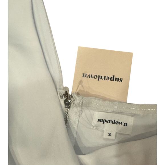 NWT Revolve Superdown Small White Karlie One Shoulder top crop ruffled Clubwear - Picture 3 of 11